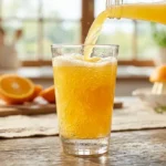 Sparkling Orange Juice: The Complete Guide to Carbonated Citrus Perfection Hero shot of sparkling OJ poured into a clear glass with rising bubbles