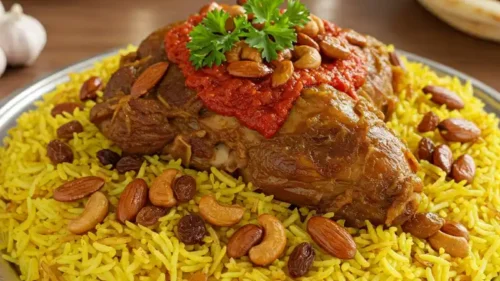 الكبسة باللحم طريقة التحضير خطوة بخطوة مثل الشيف 