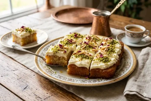 Basbousa with Cream
