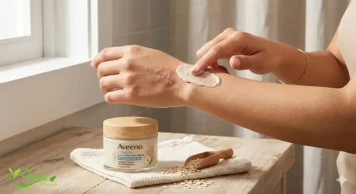 Colloidal oatmeal skincare product illustrating topical skin benefits of oats for eczema relief