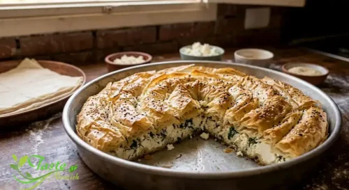 Turkish börek made from rolled filo pastry sheets filled with white cheese