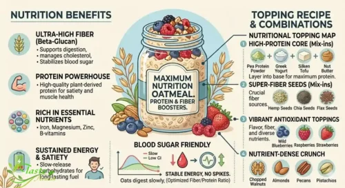 Healthy oatmeal toppings for maximum nutrition protein and fiber content