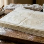 Filo Pastry Sheets: The Ultimate Guide to Buying, Using & Mastering Phyllo Dough Raw filo pastry sheets stacked on a wooden surface, paper-thin and translucent