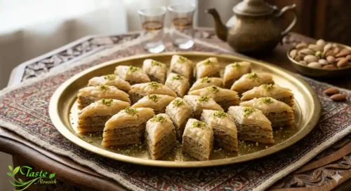 Persian Baklava (Baghlava) | Traditional Yazdi baklava from Yazd, Iran, a famous regional Persian sweet