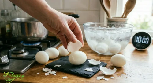 easy peel hard boiled eggs after ice bath