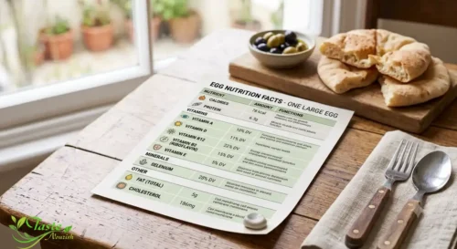 egg nutrition facts table – calories protein vitamins in one large egg