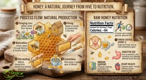 natural honey production - raw honey calories and nutritional benefits