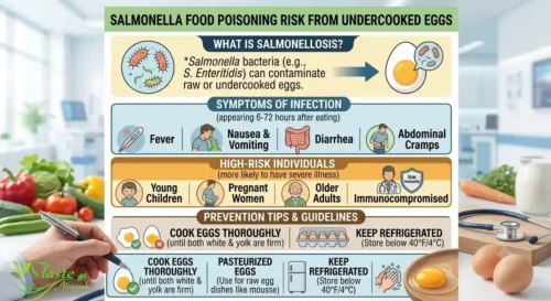salmonella food poisoning risk from undercooked eggs