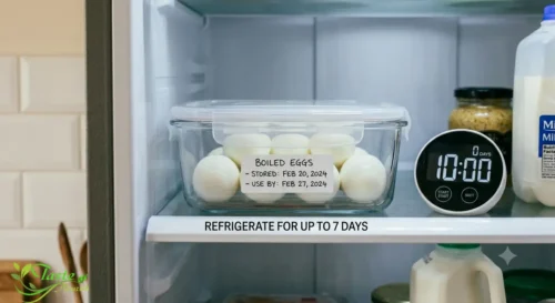 storing boiled eggs in refrigerator for up to 7 days