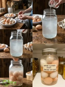 water glassing eggs for long-term preservation at home