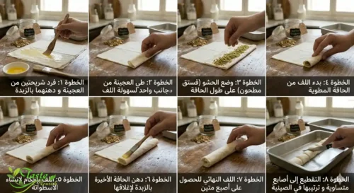 أصابع البقلاوة | وصفة احترافية خطوة بخطوة مع أسرار النجاح