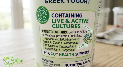 Yogurt Benefits: Close-up of a yogurt container label highlighting live active cultures_result