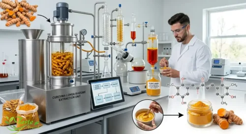 Turmeric for Skin: Curcumin compound extracted from turmeric root