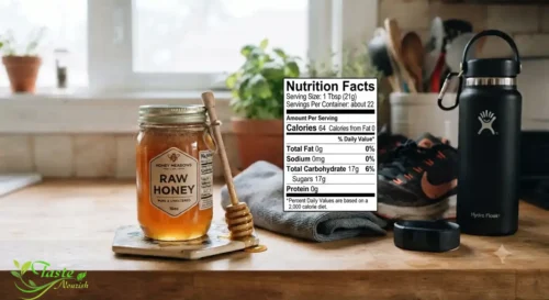 Honey Before Workout: Honey nutrition facts per tablespoon showing calories, carbs, and sugar content