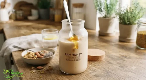 Honey for Energy: Spoonful of honey stirred into a post-workout protein shake