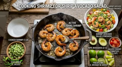 cooking shrimp avocado salad recipe