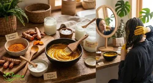 Turmeric for Hair: homemade turmeric hair mask