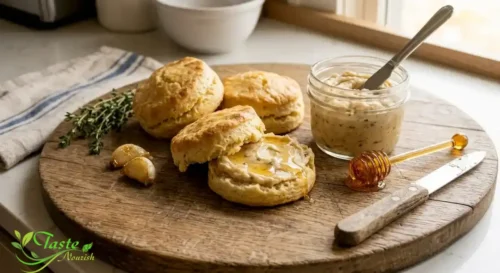 Sweet roasted garlic spread with honey