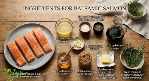Ingredients for Balsamic Salmon