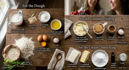 Ingredients for Overnight Cinnamon Rolls Recipe