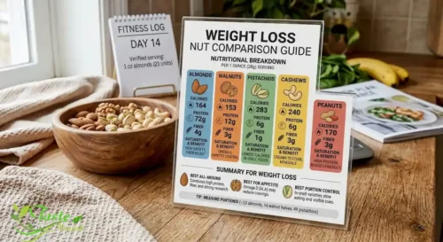 almonds, walnuts, pistachios, cashews, and peanuts for weight loss