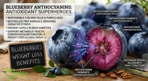 blueberries showing antioxidant-rich anthocyanin pigments