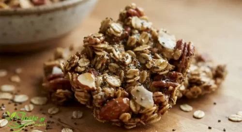 crunchy chia seed granola clusters
