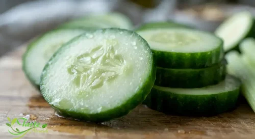 fresh raw cucumber slices showing their high water content