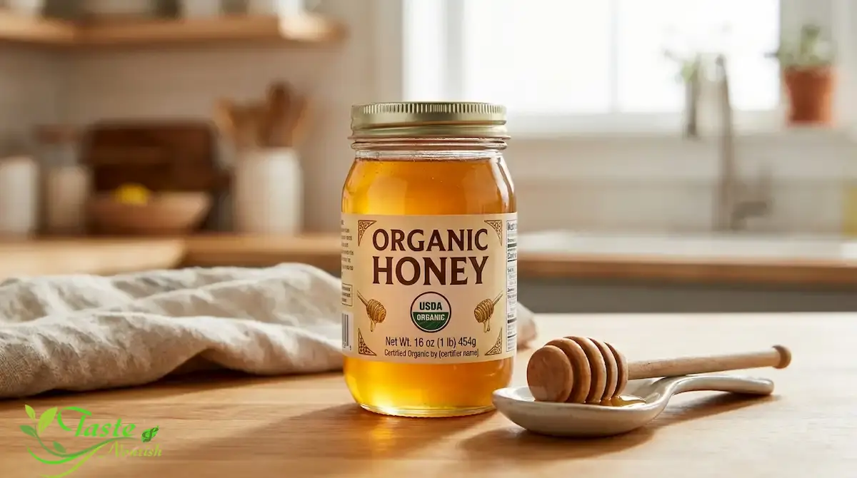 Organic Honey Meaning: What Certification Really Requires and Whether It's Worth Buying Organic Honey Meaning: Jar of USDA certified organic honey